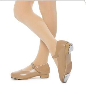 Revolution Dancewear tap shoes 12 beige spring dance toddler tap shoes nude tan
